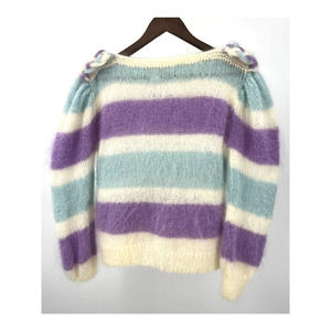 Jon Stuart Hand Knitted Vintage Sweater Mohair Wool Blend Yorkshire England